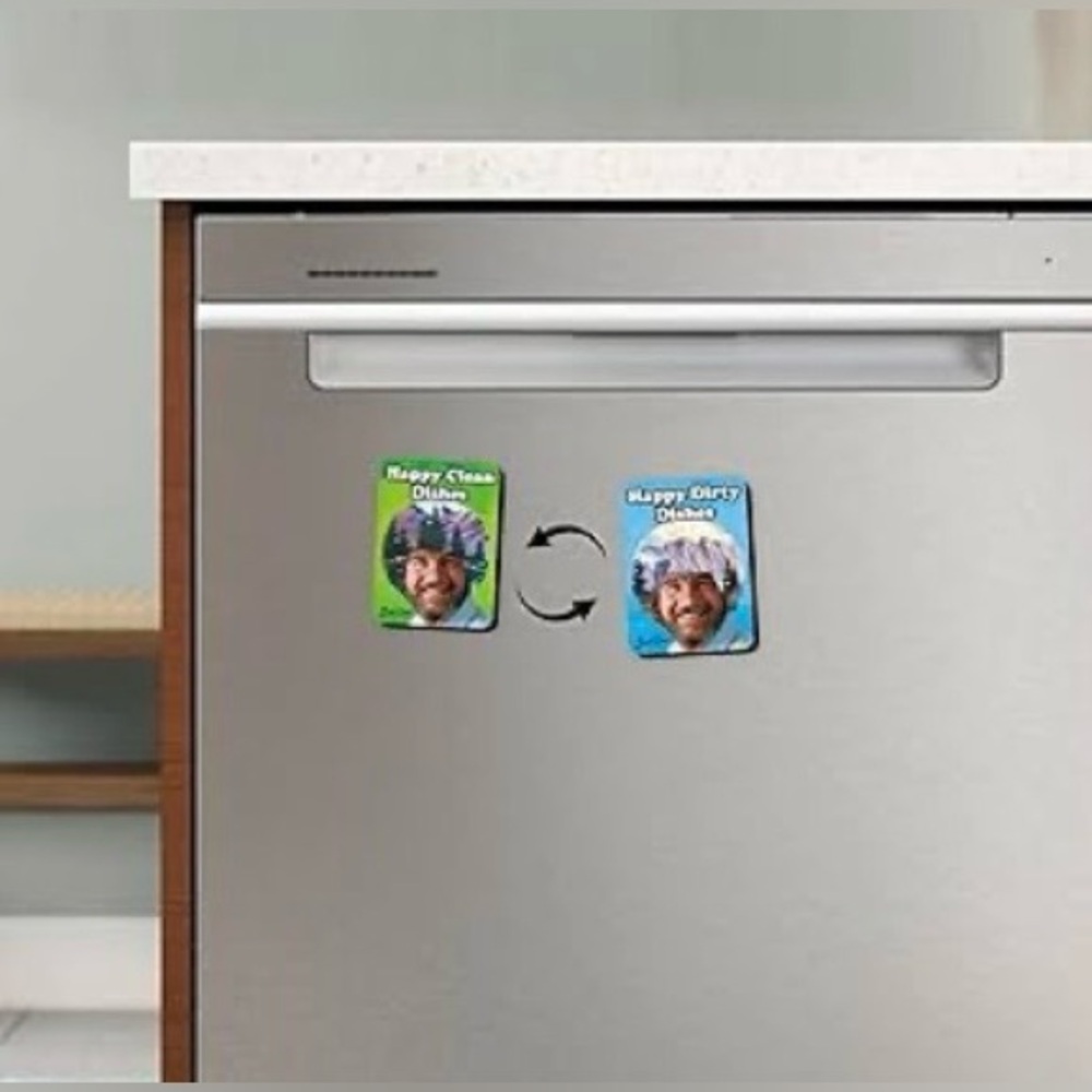 NEW Bob Ross Double-Sided Dishwasher Magnet - Picture 3 of 6